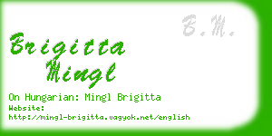 brigitta mingl business card